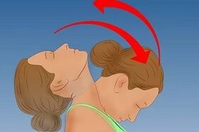 Exercícios do pescoço da osteocondrose