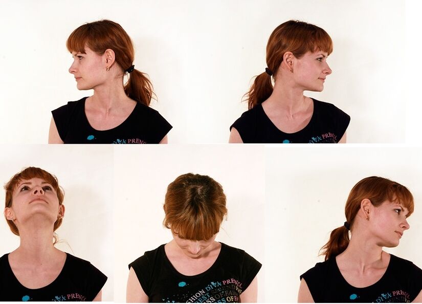 Virar a cabeça é a base de qualquer complexo contra a osteocondrose cervical